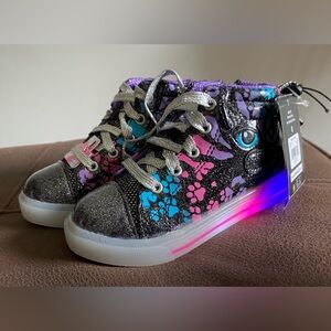 *NEW Athletic Works Kids Glitter Sneakers with Lights